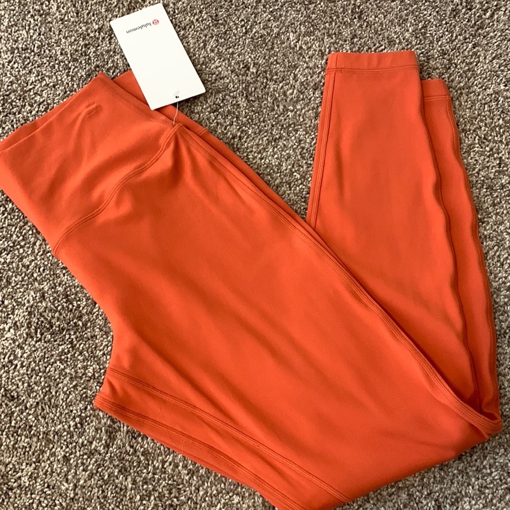 Lululemon Align HR leggings 28” Canyon Orange Size 10